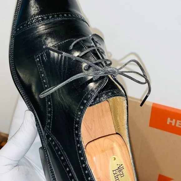 Giorgio Brutini Leather Brogue Cap Toe Oxfords. - Picture 10 of 14